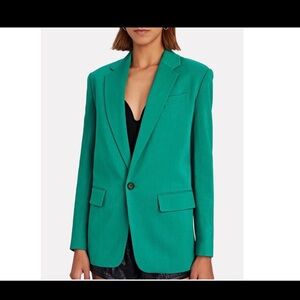 A.L.C. Oversized Teal Blazer